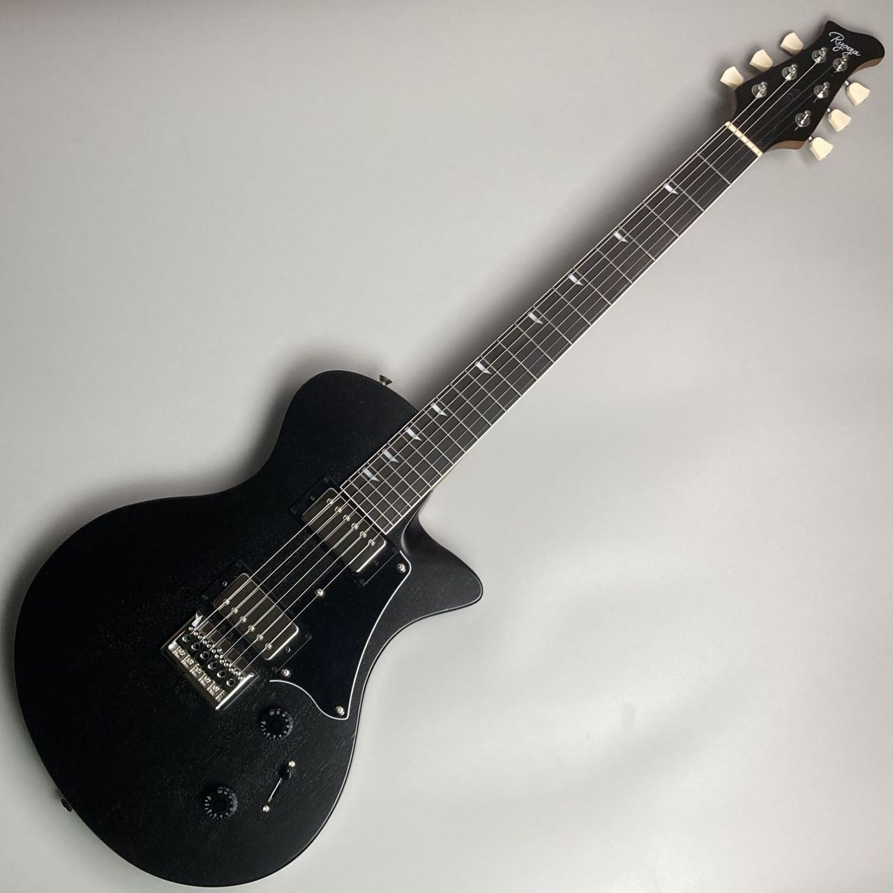 RYOGA HORNETILE エレキギター ブラック Ryoga HORNET Open Pore Black エレキギター ハムバッカー