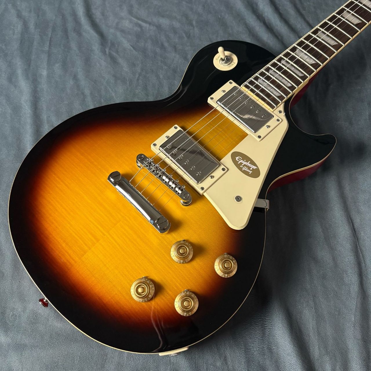 Epiphone　レスポールカスタム　ブラウンサンバースト 中古品 Epiphone Les Paul Custom Plus Vintage Sunburst - 奈良