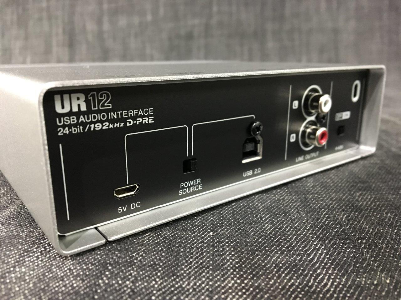 オーディオインターフェース】「steinberg UR12B」取り扱い中