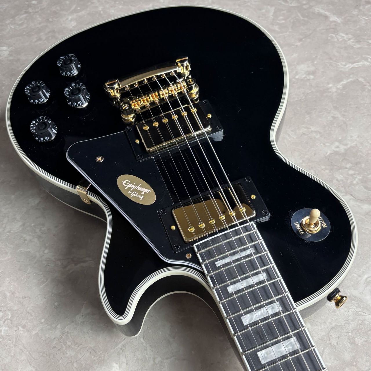 Epiphone Les Paul Custom Ebony【現物画像/3.9kg】エレキギター レス