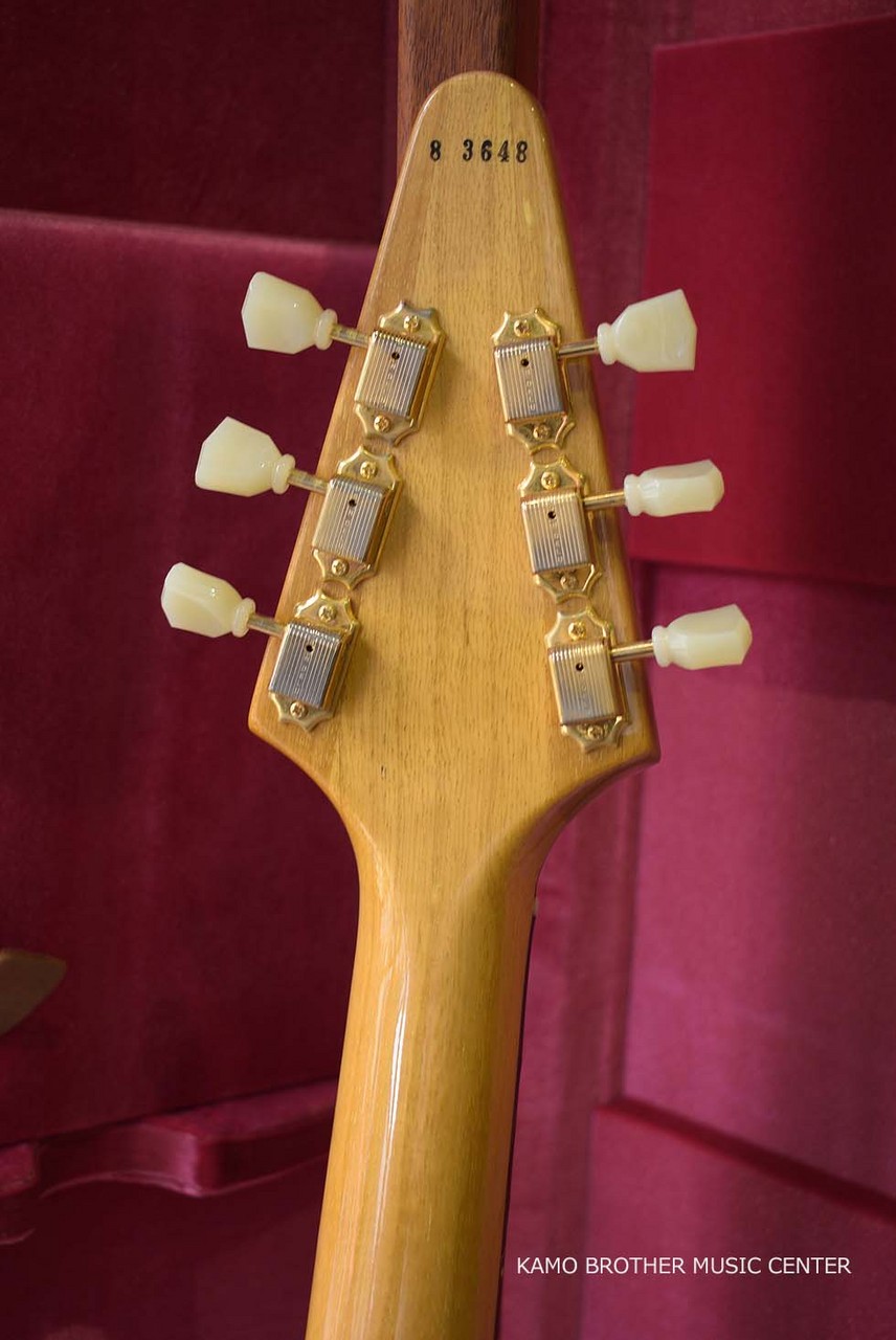 Gibson Custom Shop 1958 Korina Flying V Reissue VOS Natural -Black