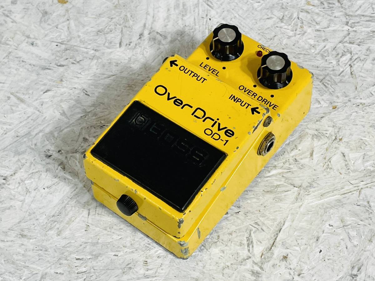 BOSS OD-1 オーバードライブ 黒ラベル 1983年製 JRCオペアンプ BOSS OD