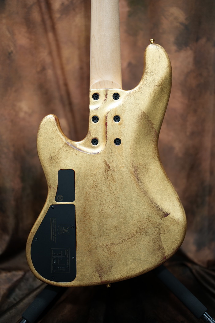 ベース MAYONES Jabba Custom5 Mayones Jabba Custom 5 Semi-Hollow Aged Gold / ベース専門店 タイズ