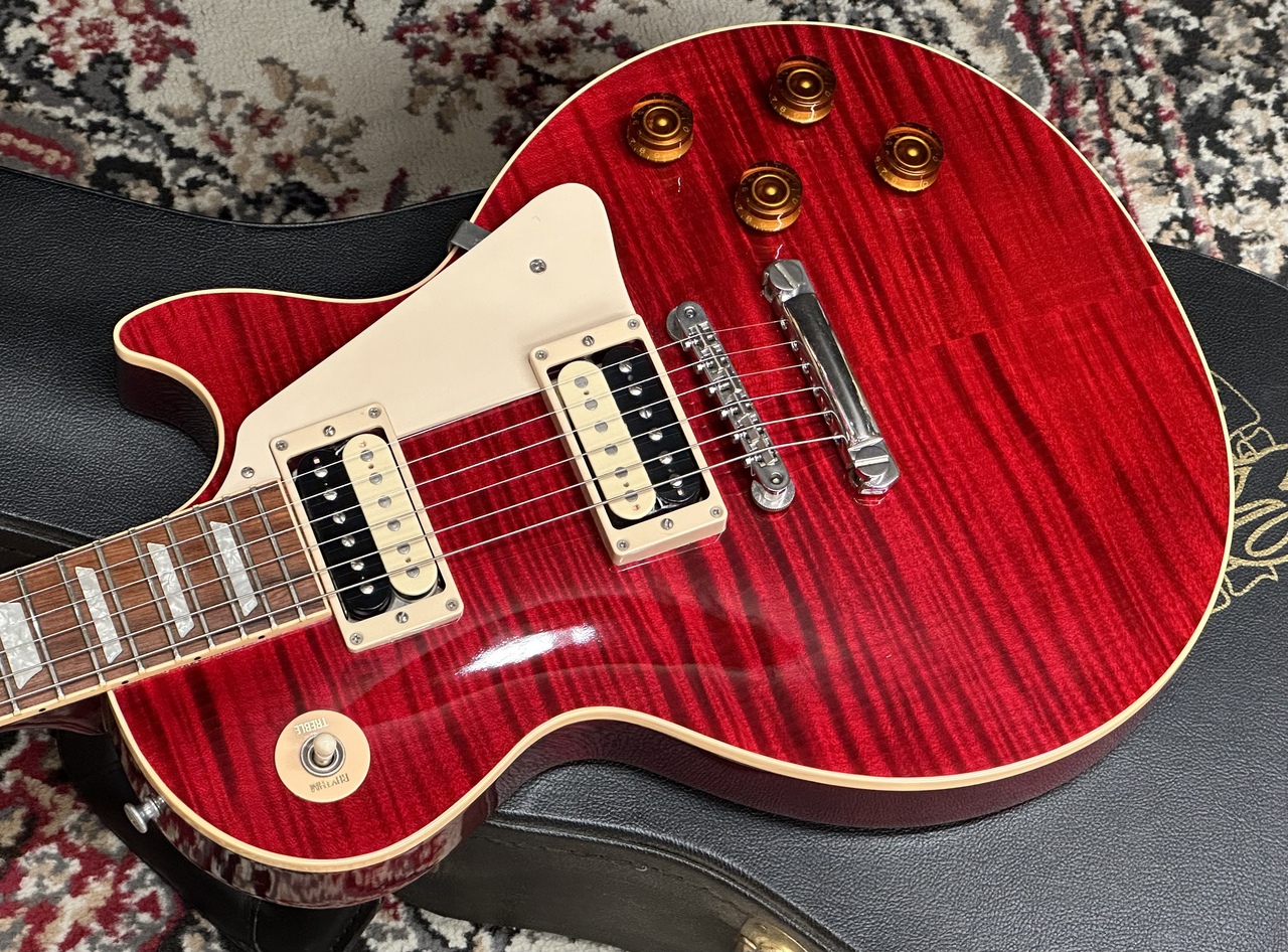 Gibson Custom Shop Les Paul Class 5 Flame Top Cranberry 2001年製 