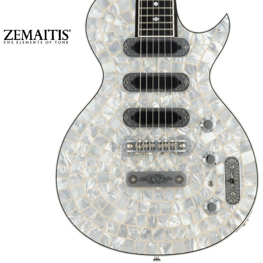 Zemaitis THE PORTRAIT Pearl Front Ultimate White 3S【Made in