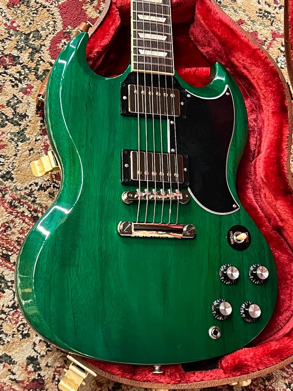 Gibson 【New】SG Standard '61 Stop Bar Translucent Teal Gibson 【New】SG Standard '61 Stop Bar Translucent Teal