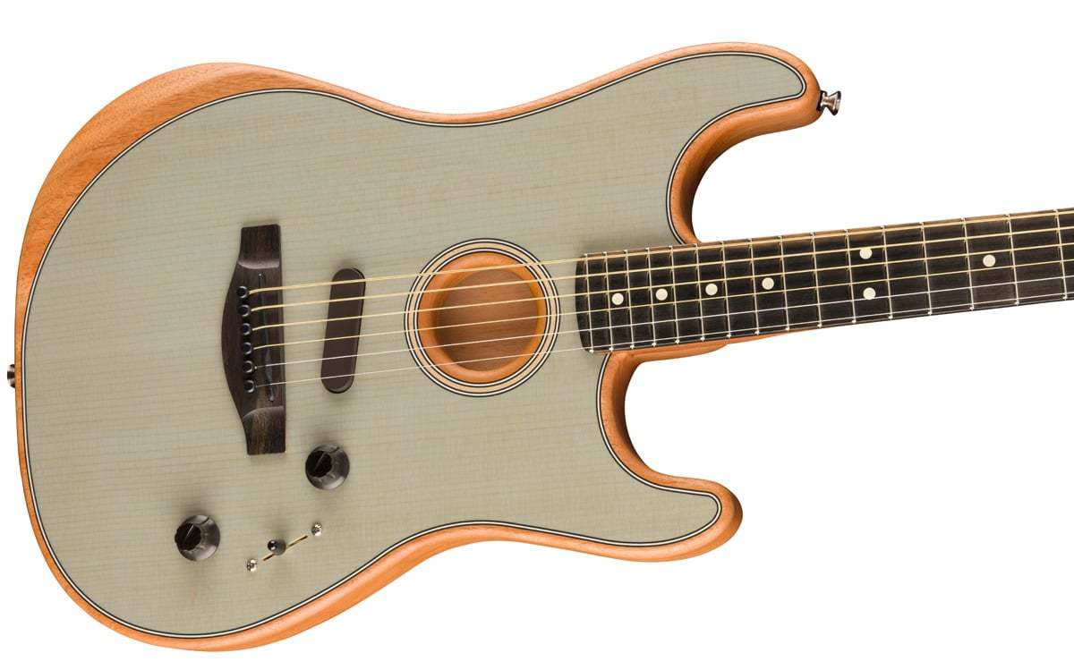 Fender AMERICAN ACOUSTASONIC STRATOCASTER Transparent Sonic Blue