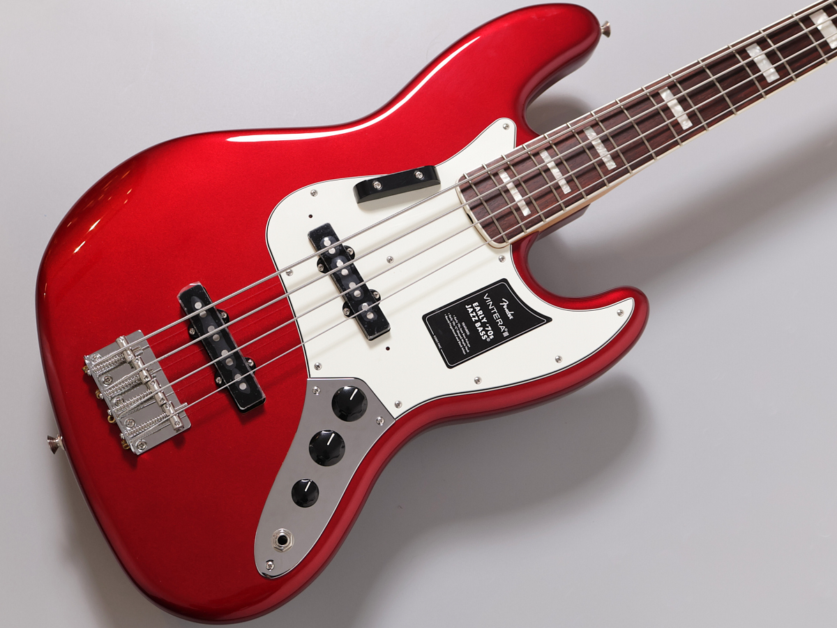 Fender Vintera III Early 70s Jazz Bass CAR / Candy Apple Red【重量