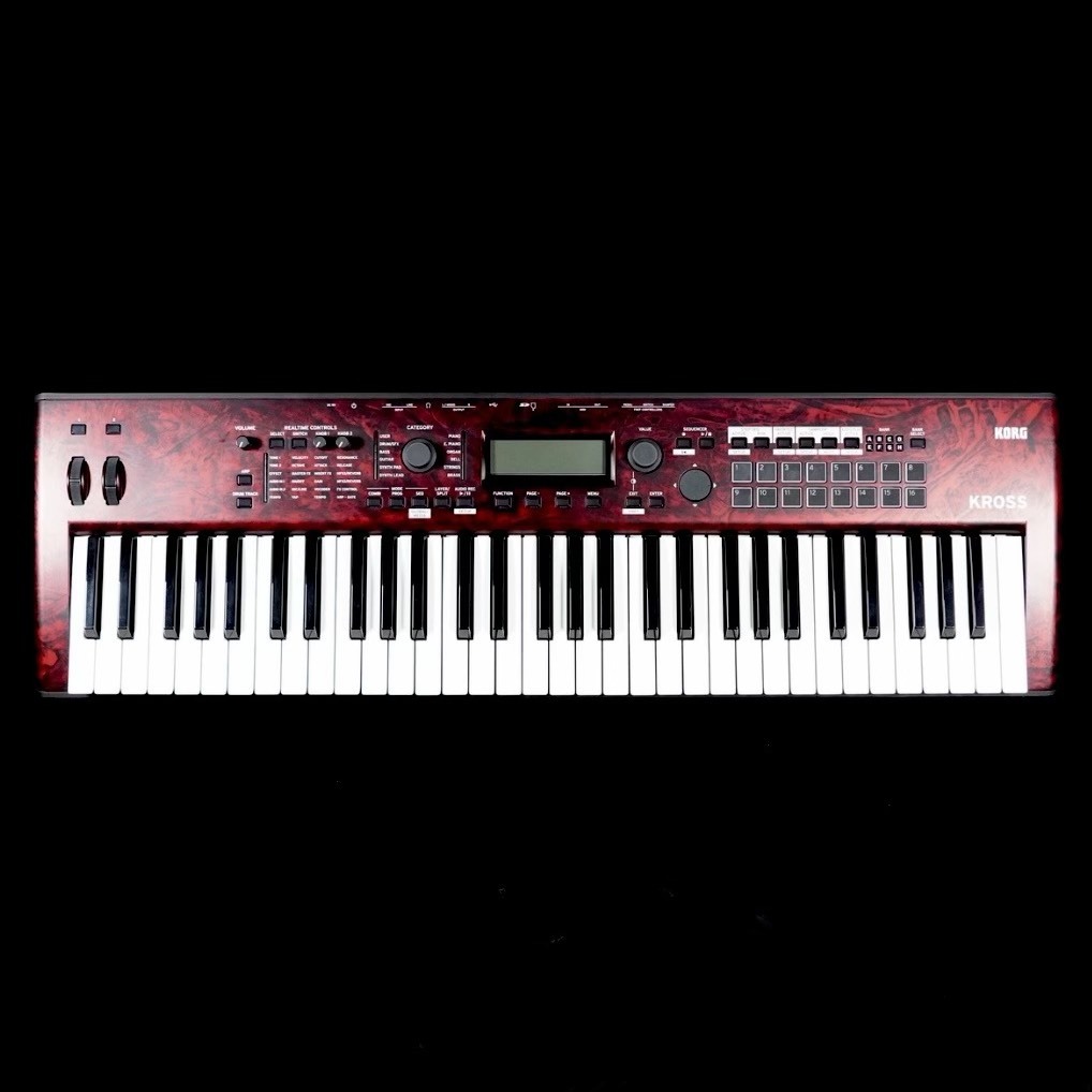 【レア】KORG KROSS2-61 RM(レッドマーブル)+純正付属品多数 KORG KROSS2-61 Red Marble 限定カラー レッドマーブル 軽量【3.80kg