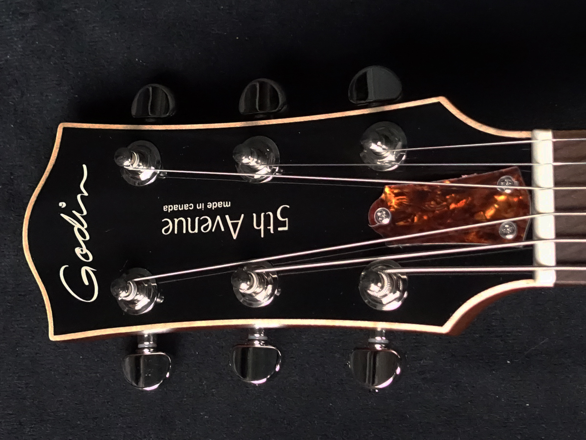 激レア　godin ゴダン　エレキギター　empire メイドインカナダ　p90 Godin 5th Avenue Kingpin P90 Cognac Burst フルアコギター