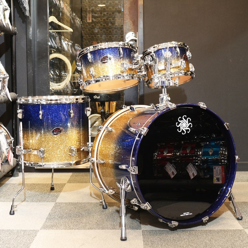 SAKAE Evolved 4pc Drum Set / Lazurite Gold [22BD，16FT，12TT，10TT