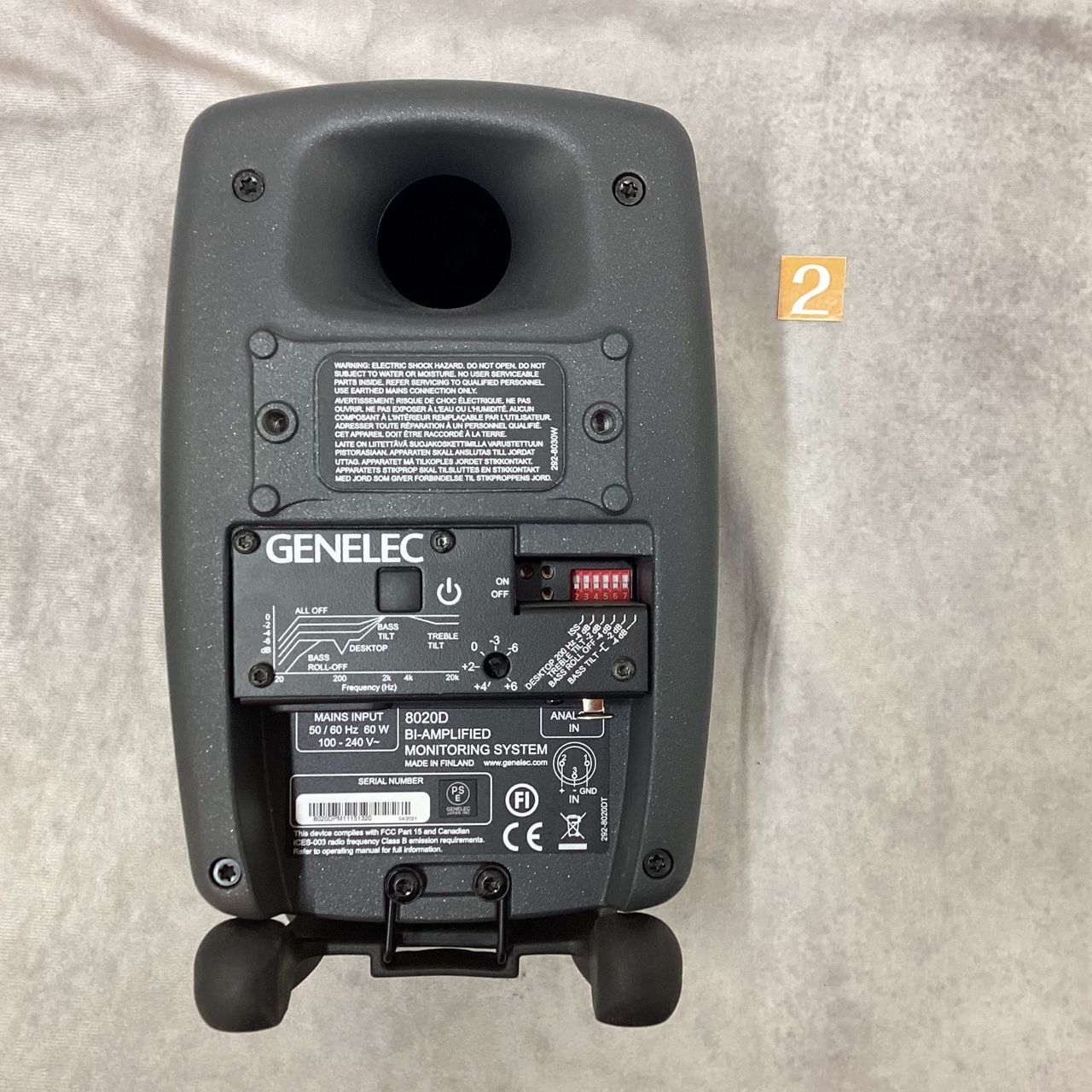 GENELEC 8020DPM-1 ペアモニタースピーカー 音響機器 オーディオ