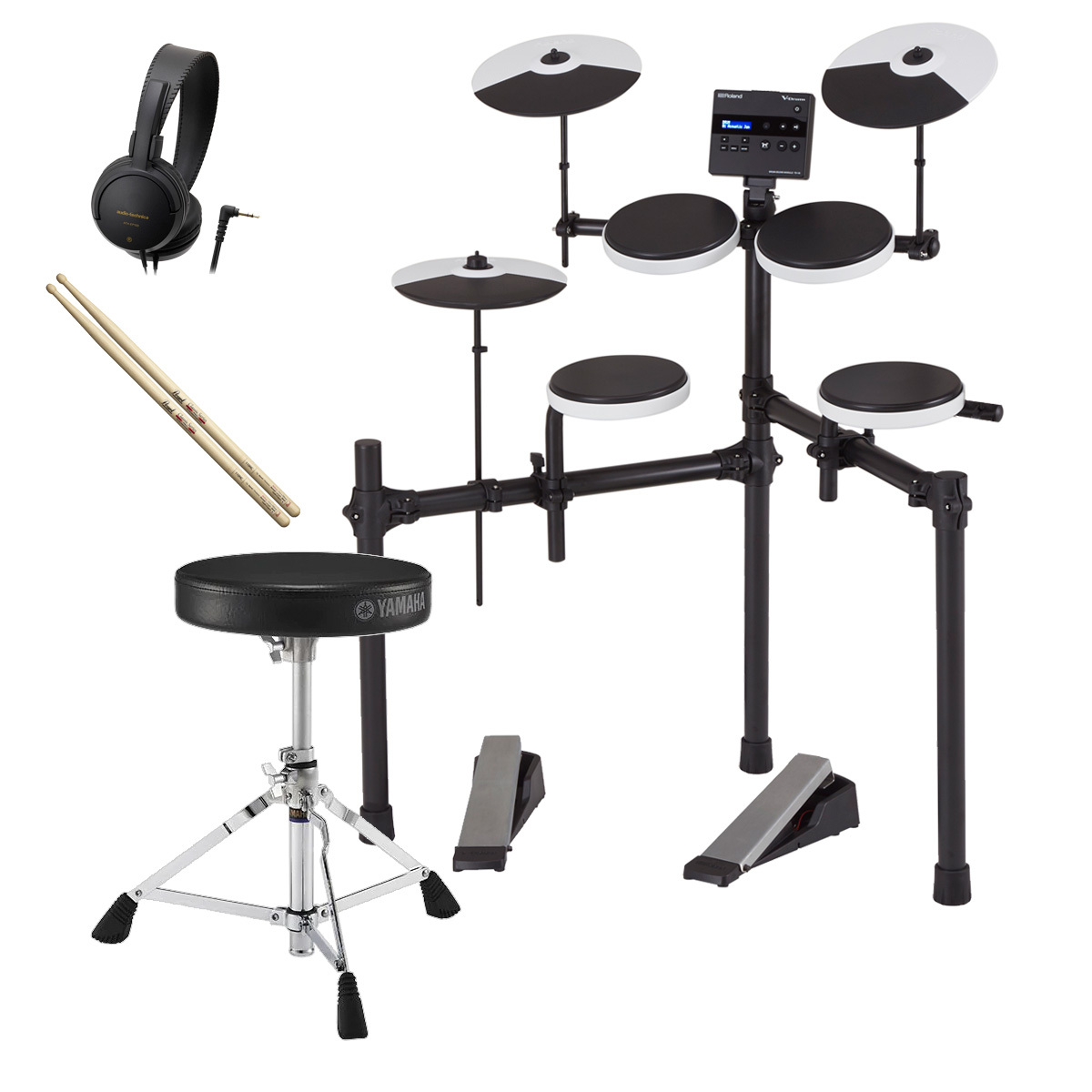 Roland TD-02K ヤマハのドラムイスを採用したスターターセット