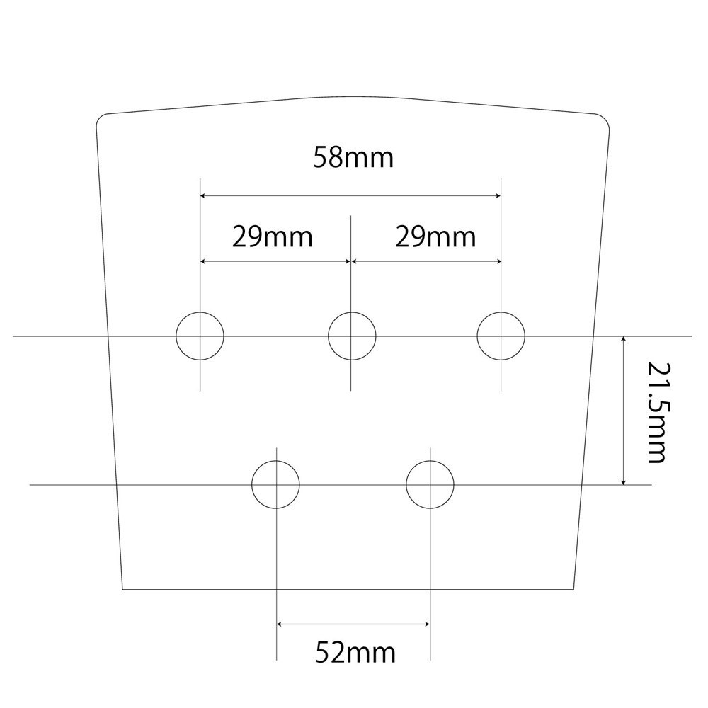 ALLPARTS BB-0316-010 Bridge And Tailpiece For Rickenbacker リッケンバッカースタイル ベース ブリッジ（新品/送料無料）【楽器検索デジマート】