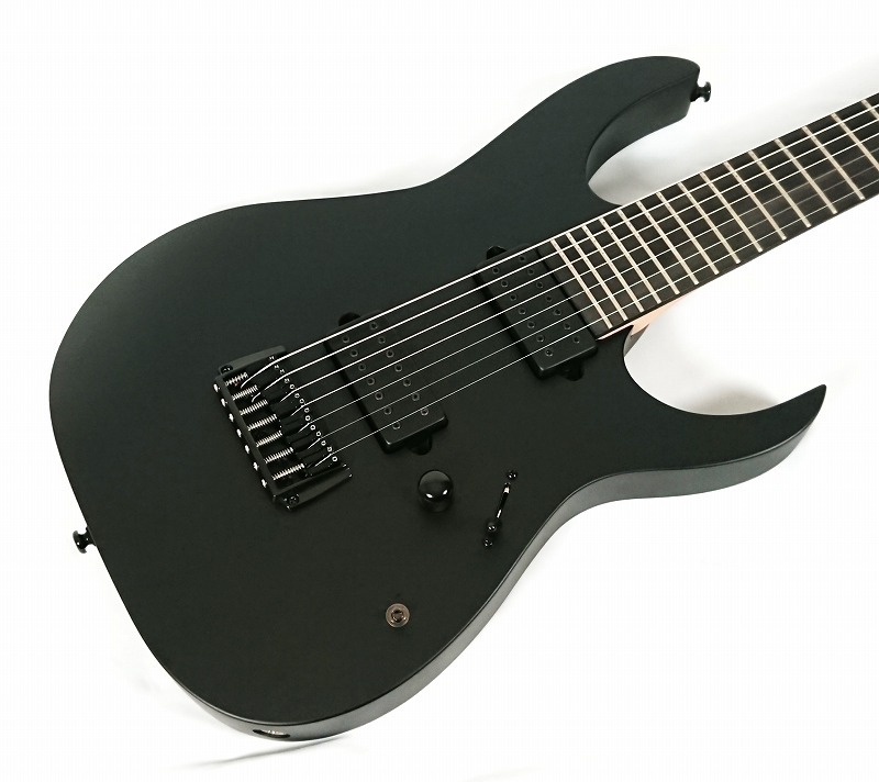 Ibanez エレキギター ブラック/グレー Ibanez RG7420EX BKF 7-String Guitar Black Flat Electric