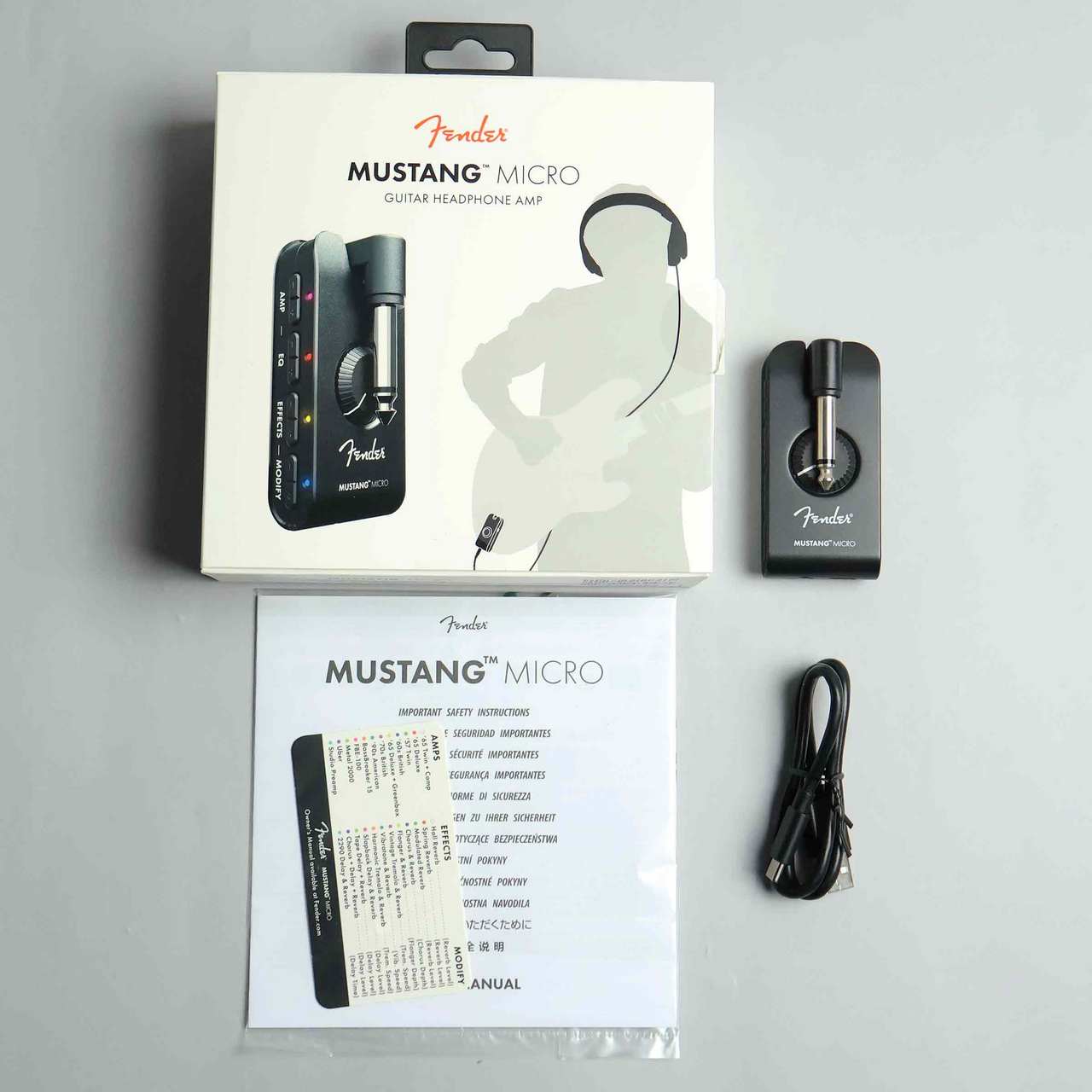 Fender　MUSTANG MICRO ギターヘッドフォンアンプ フェンダー Fender Mustang Micro ヘッドフォンアンプ 小型