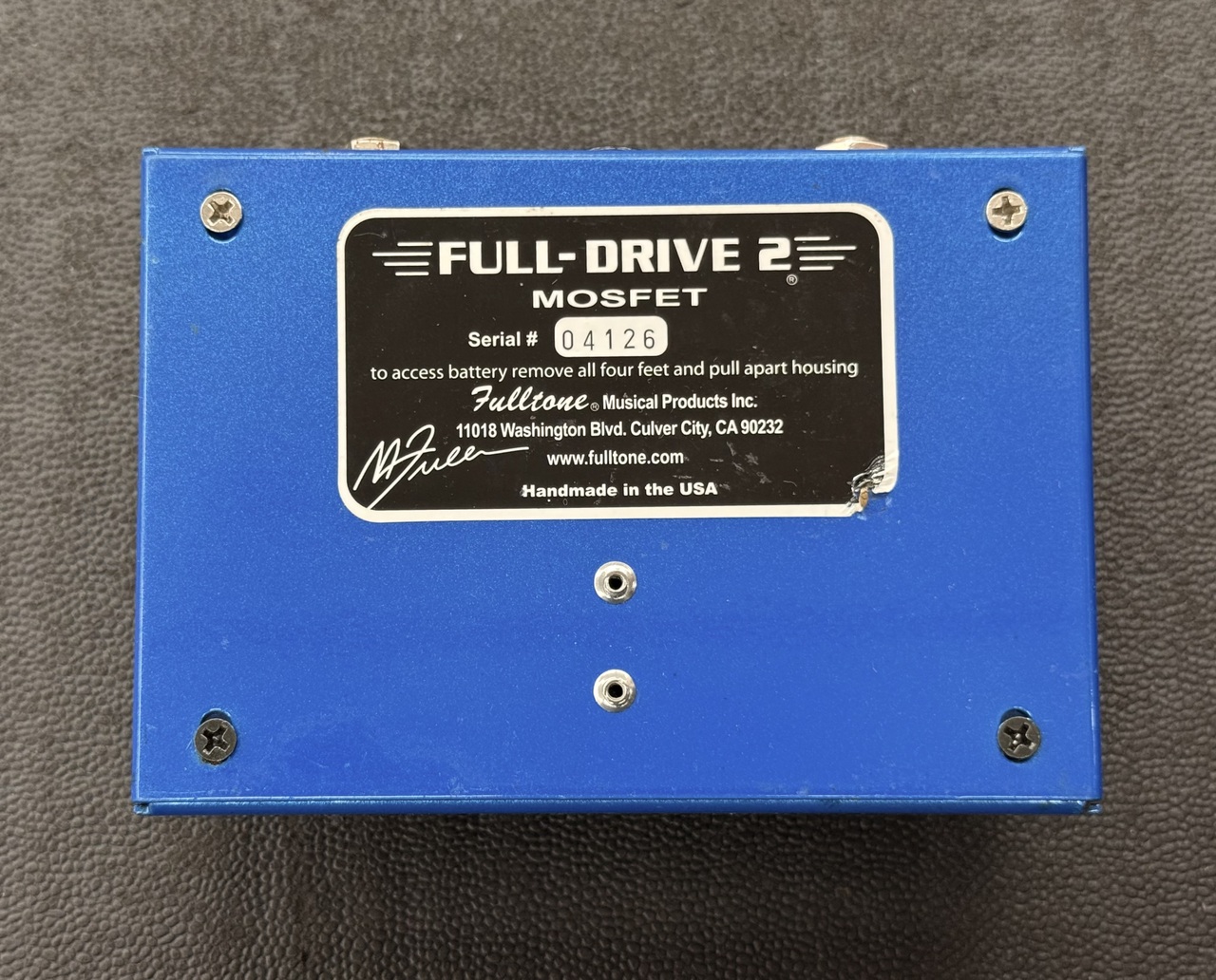 【中古品】Fulltone FullDrive2 Fulltone Fulldrive 2 (Non-Mosfet Version with White Knob
