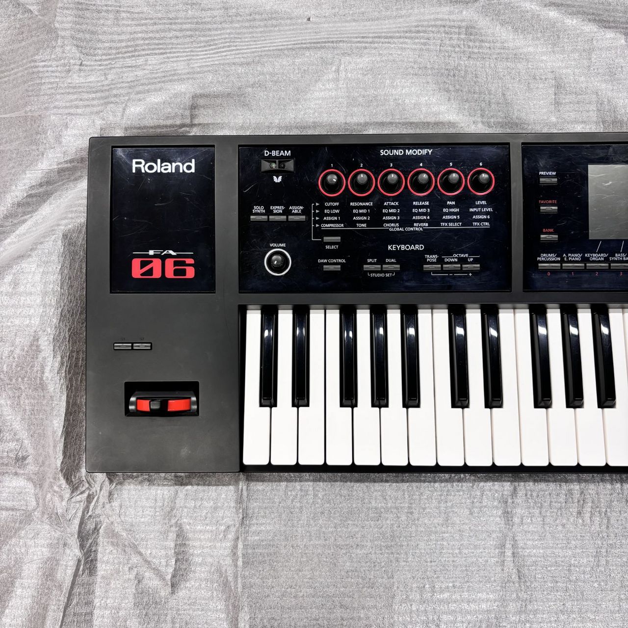 Roland FA-06 本体・電源・ケース付 現状品 Roland / FA-06 Synthesizers Genuine Soft Case and AC Adapter