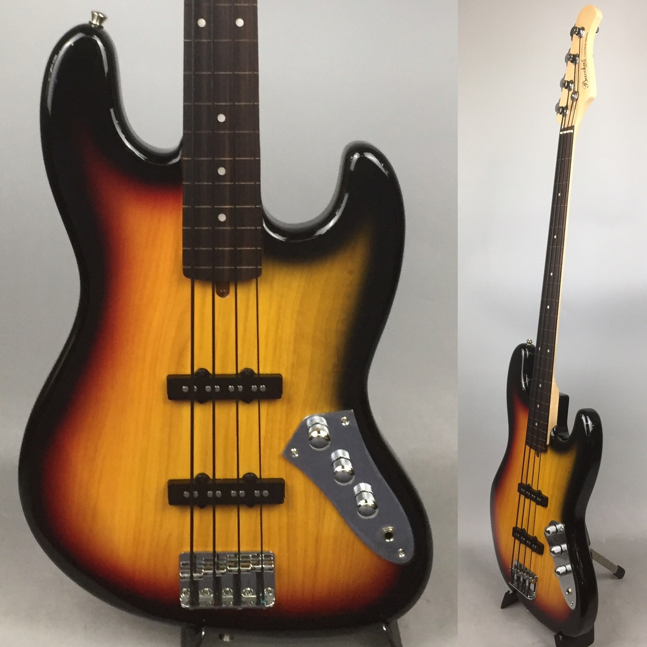 Bacchus BJB-1R FL 3TS フレットレスベース（中古/送料無料）【楽器