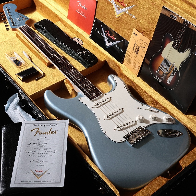 Fender Custom Shop Custom Built 1966 Stratocaster NOS Ice Blue