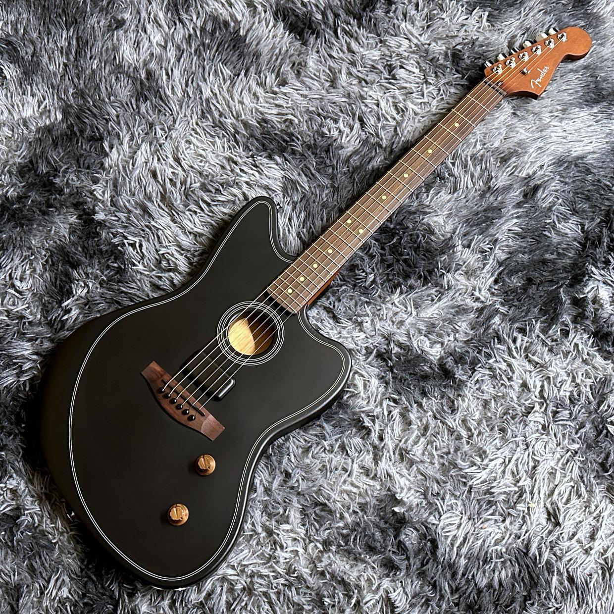 Fender Acoustasonic Standard Jazzmaster, Black 【アウトレット特価