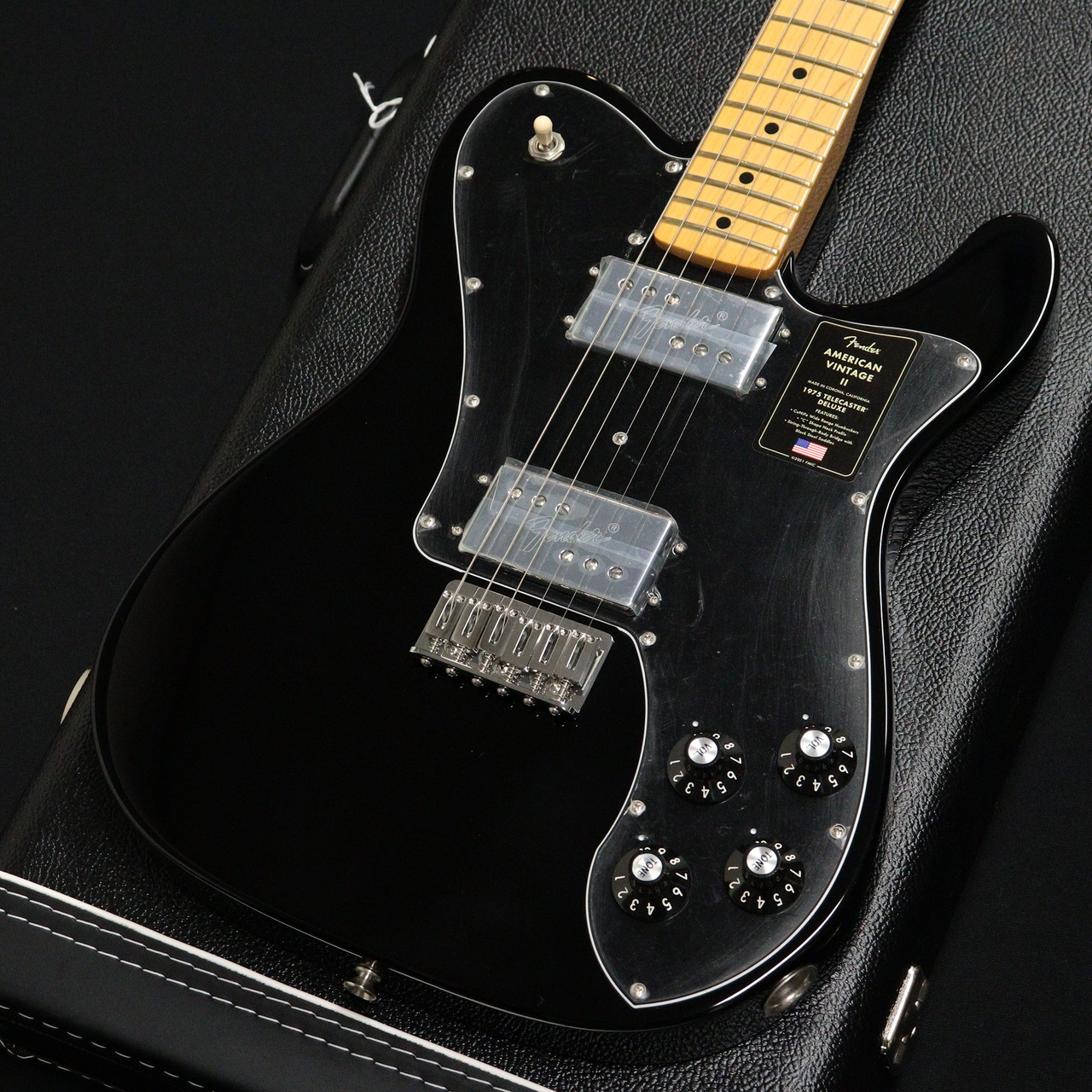 Fender AMERICAN VINTAGE II 1975 TELECASTER DELUXE Black （新品