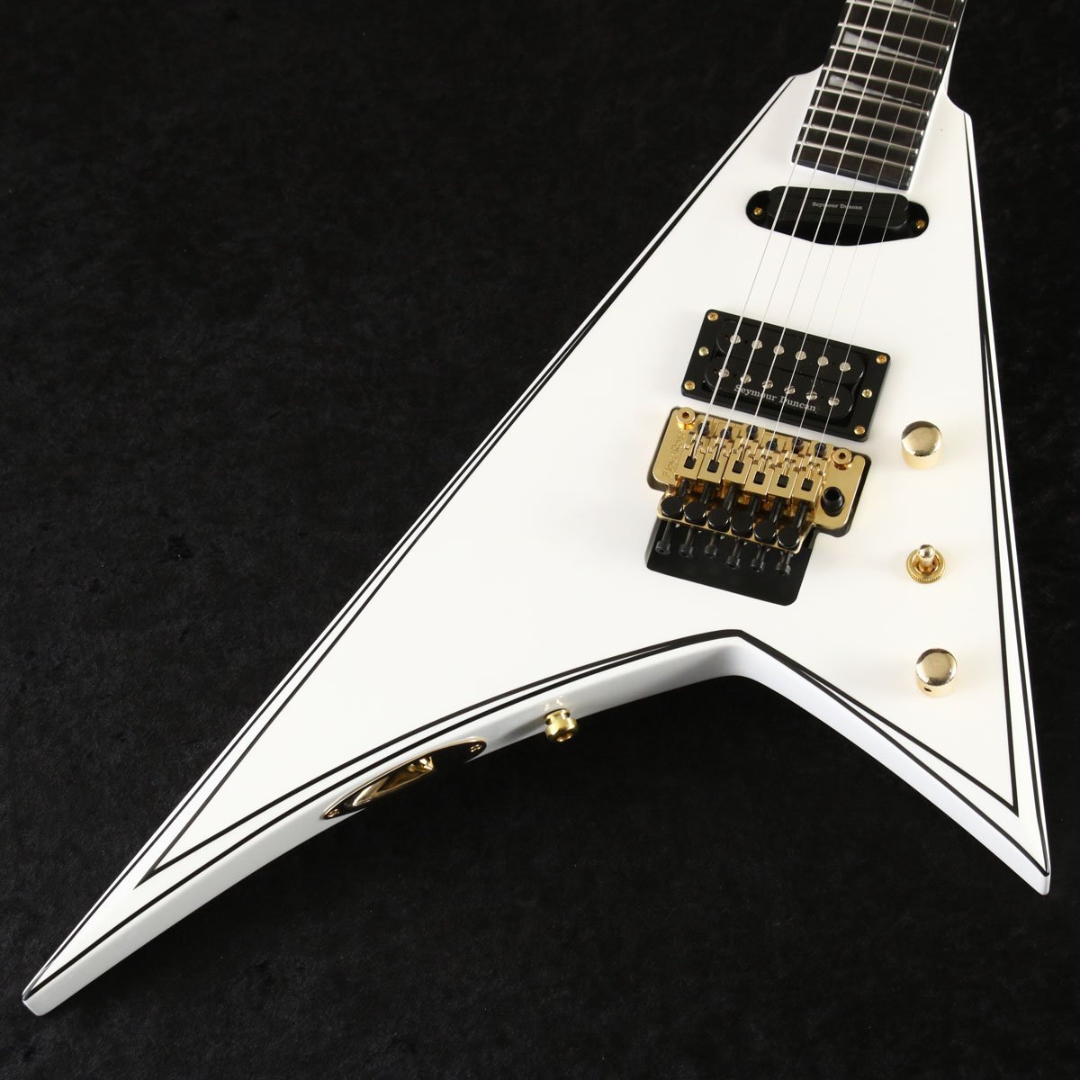 Jackson Concept Series Rhoads RR24 HS Ebony Fingerboard White with Black Pinstripes 【御茶ノ水本店】