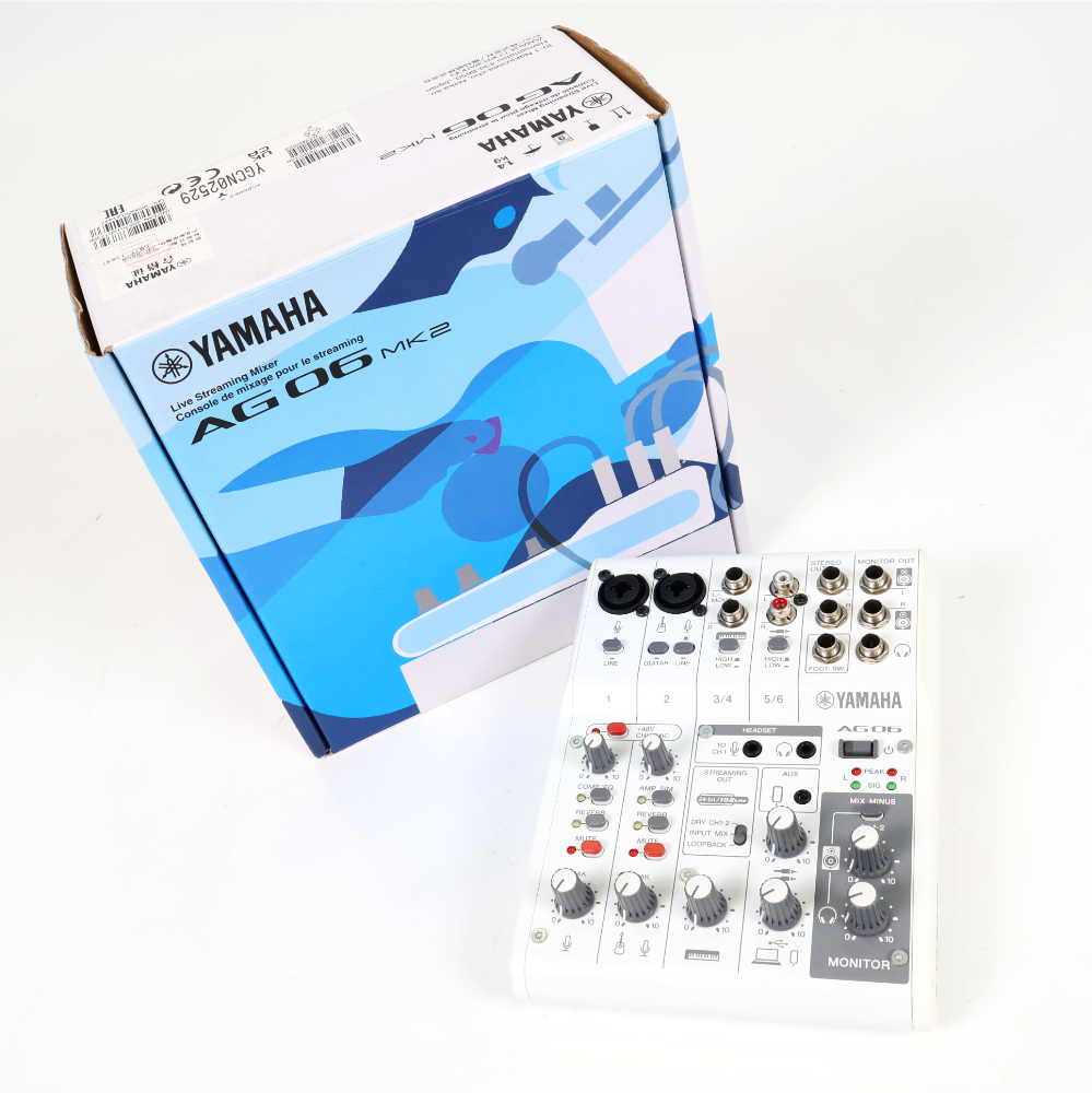 【開封済、未使用品】 YAMAHA AG06MK2 ホワイト 中古】YAMAHA / AG06MK2 White 【梅田店】 | イシバシ楽器