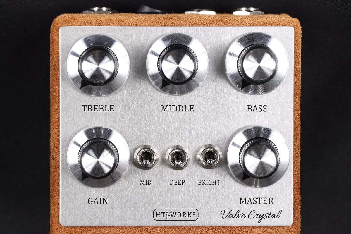 HTJ-WORKS Valve Crystal Silver Top 12AX7 Tube Preamp Brown