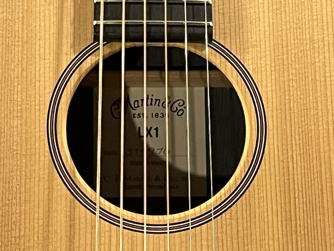 Martin LX-1 【ピックアップを搭載した中古品!】【ショッピング