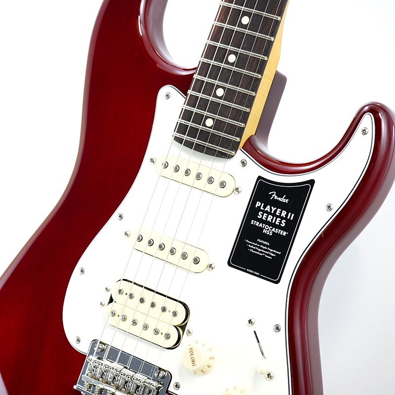 新品　Fender Player Ⅱ Stratcaster Fender Player II Stratocaster HSS (Transparent Cherry Burst