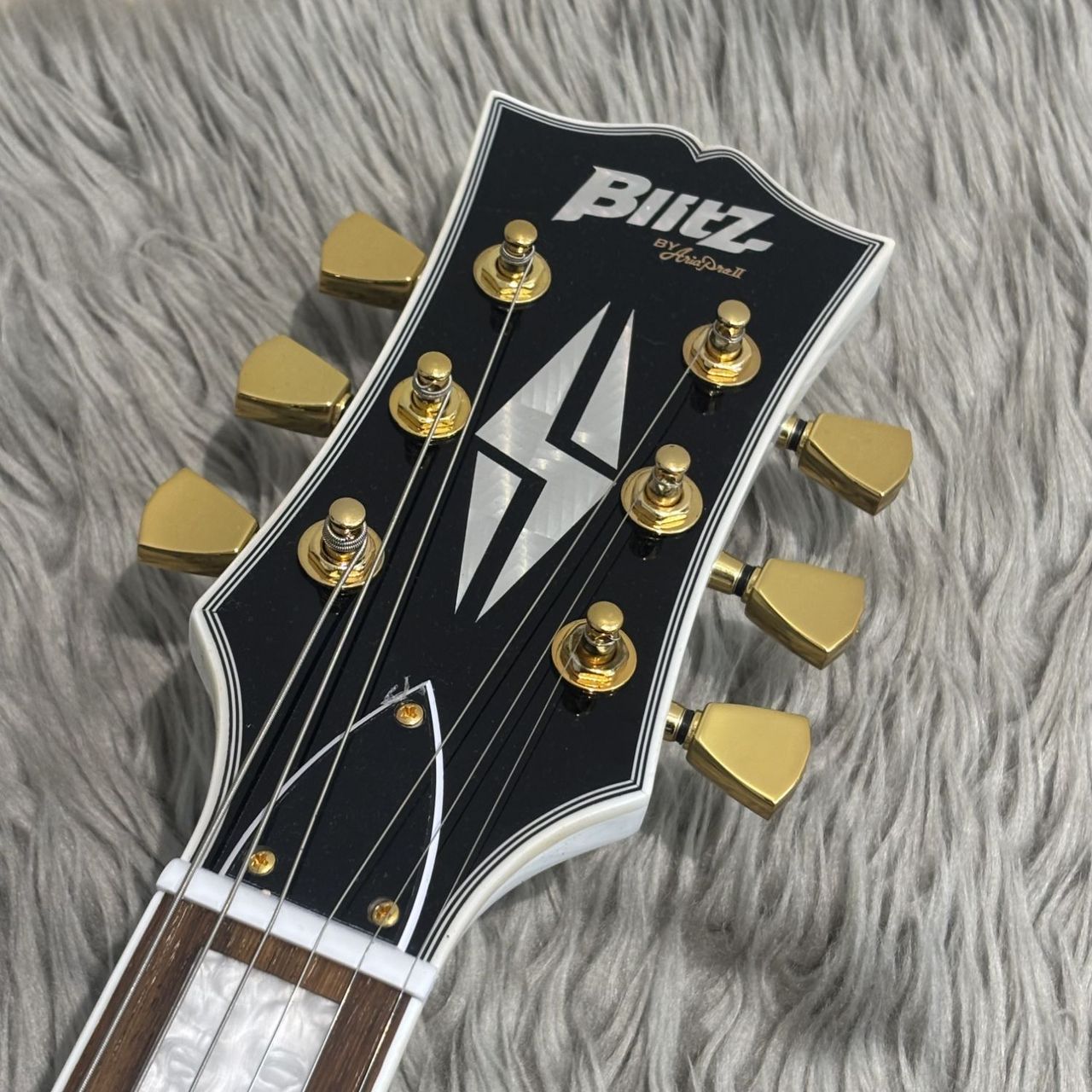 BLITZ BY ARIAPROII BLP-CST WH レスポールカスタム ホワイト エレキ