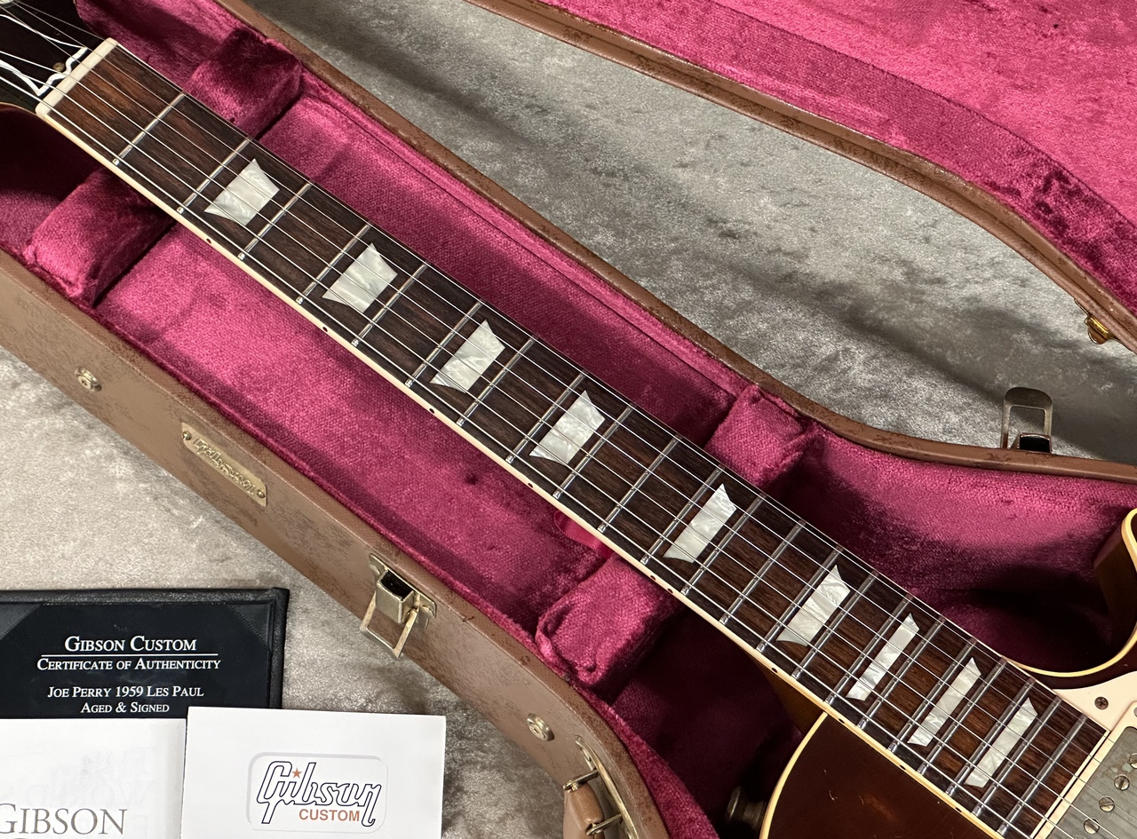 fernandes コンポーネント ストラト ギブソンPU搭載 ジョーペリー Gibson Custom Shop Inspired By Joe Perry 1959 Les Paul