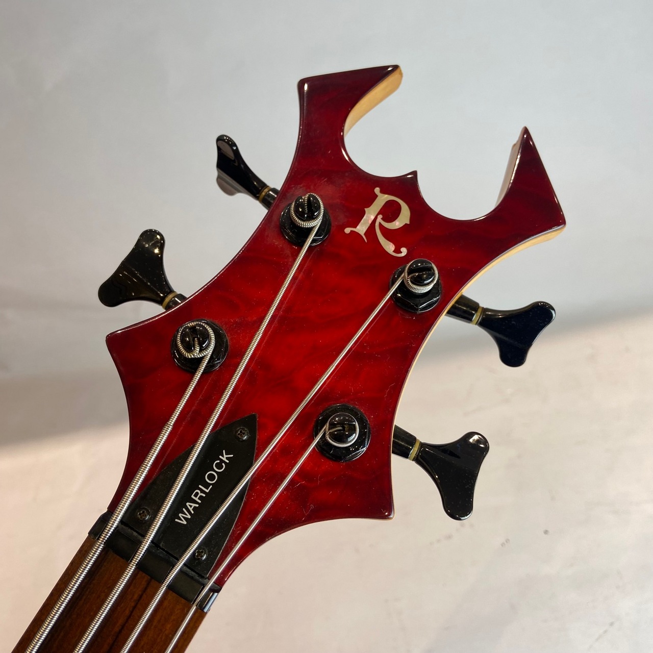 B.C.Rich NJ SERIES WARLOCK BASS Trans Red Quilted Top 4st