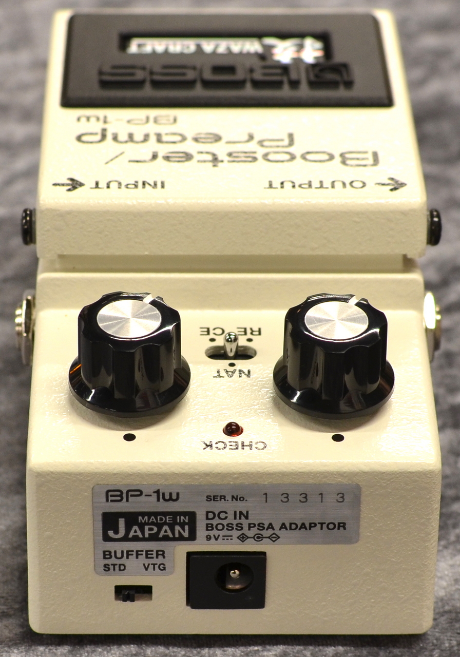 BOSS BP-1W 室内数回通電のみ BOSS BP-1Wのまずはバッファの周波数特性を計測してみた