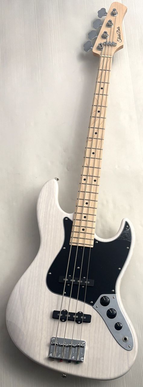 ThreeDots エレキベース ホワイト Three Dots Guitars JB Plus Alder/Rosewood -Olympic White- 【NEW