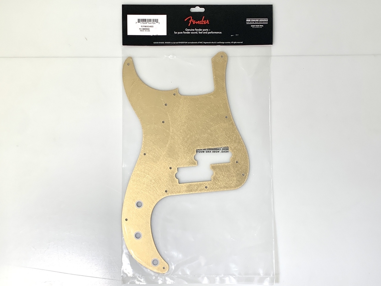 Fender Pickguard, '57 Precision Bass, Gold Anodized 992020000