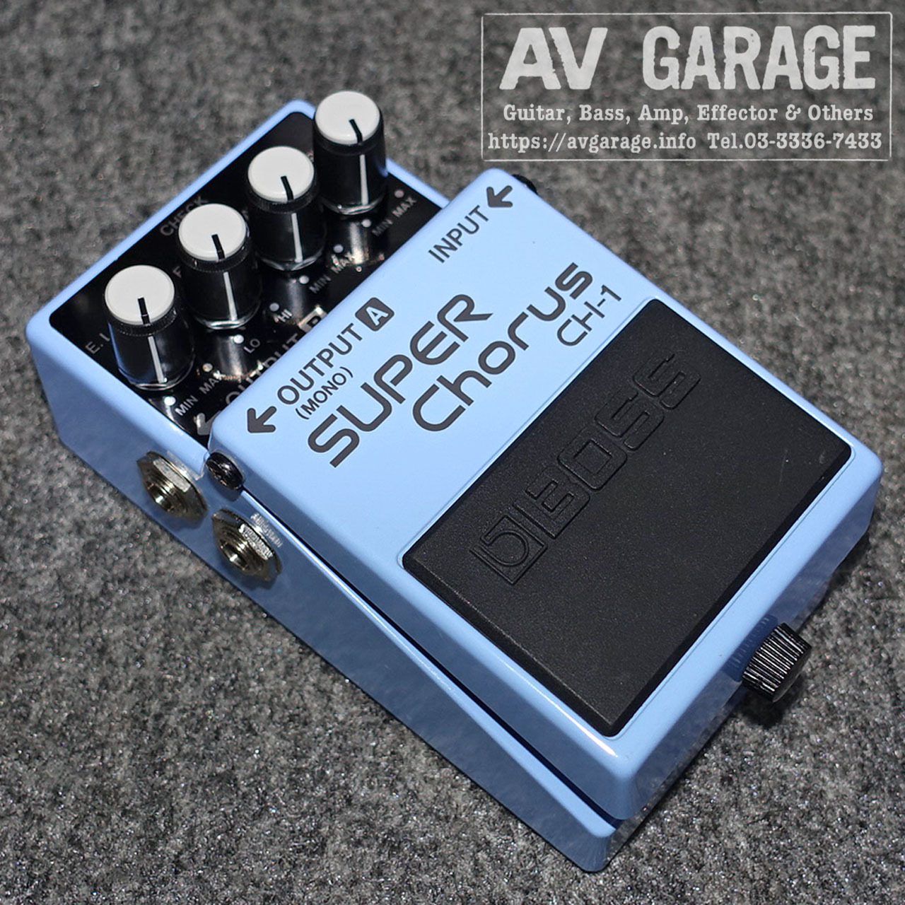 BOSS SUPER Chorus CH-1 中古 BOSS CH-1 SUPER Chorus 1989 W/Box Analog Blue Label VIntage