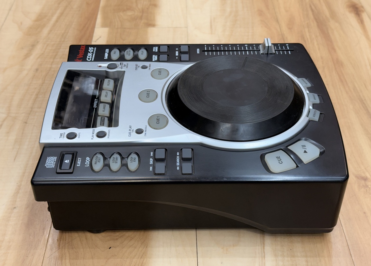 Vestax CDX-05 ベスタクス CDJ 純正アダプター付き ベスタクス Vestax CDX-05 Vestax CDX-05 CDJ 2台セット CDX-05 CDJ 2台