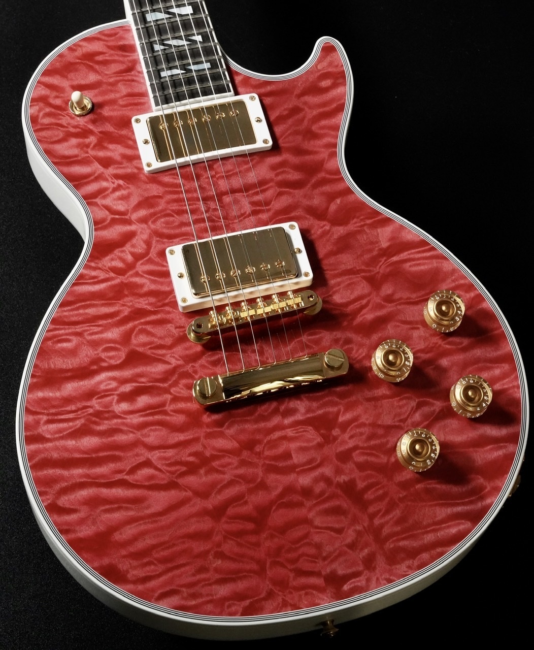 Gibson Custom Shop Les Paul Custom 7A Quilt Maple Top/Trans Pink Gloss【現地選定材 】（新品/送料無料）【楽器検索デジマート】