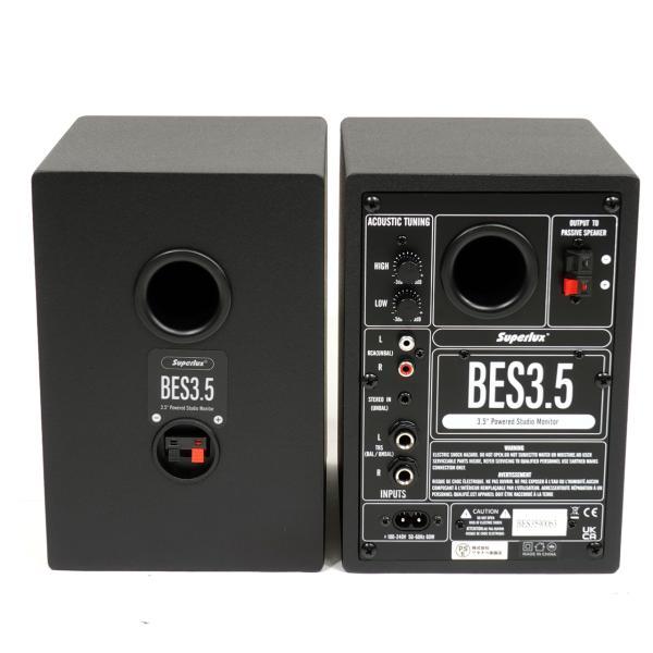 Superlux BES3.5 Black モニタースピーカー 2Way ブラック ☆送料無料