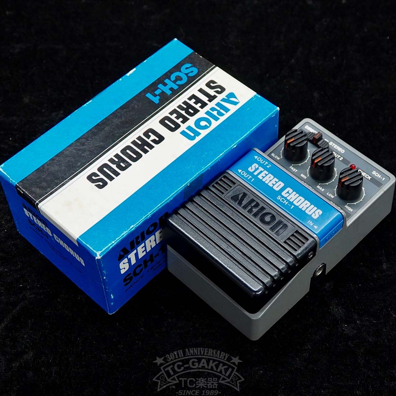ARION SCH-1 ステレオコーラス 後期 Arion SCH-1 Stereo Chorus Analog Gray Rare Vintage Guitar
