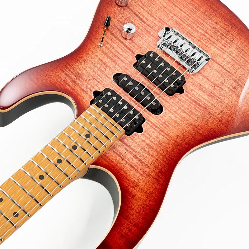 Suhr Modern Plus Roasted Maple Fingerboard (Faded Trans Wine Red 