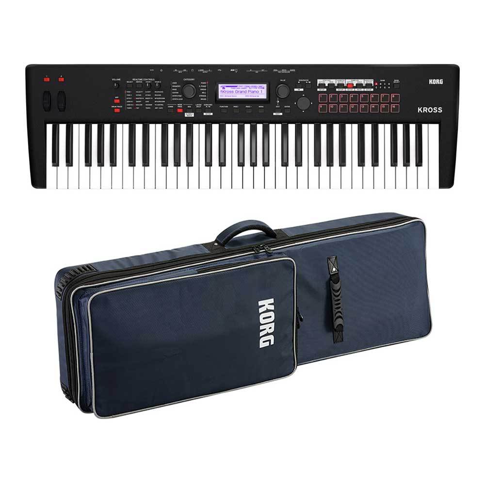 KORG KROSS 2-61-MB (Super Matte Black) 純正ケースセット 【箱ボロ