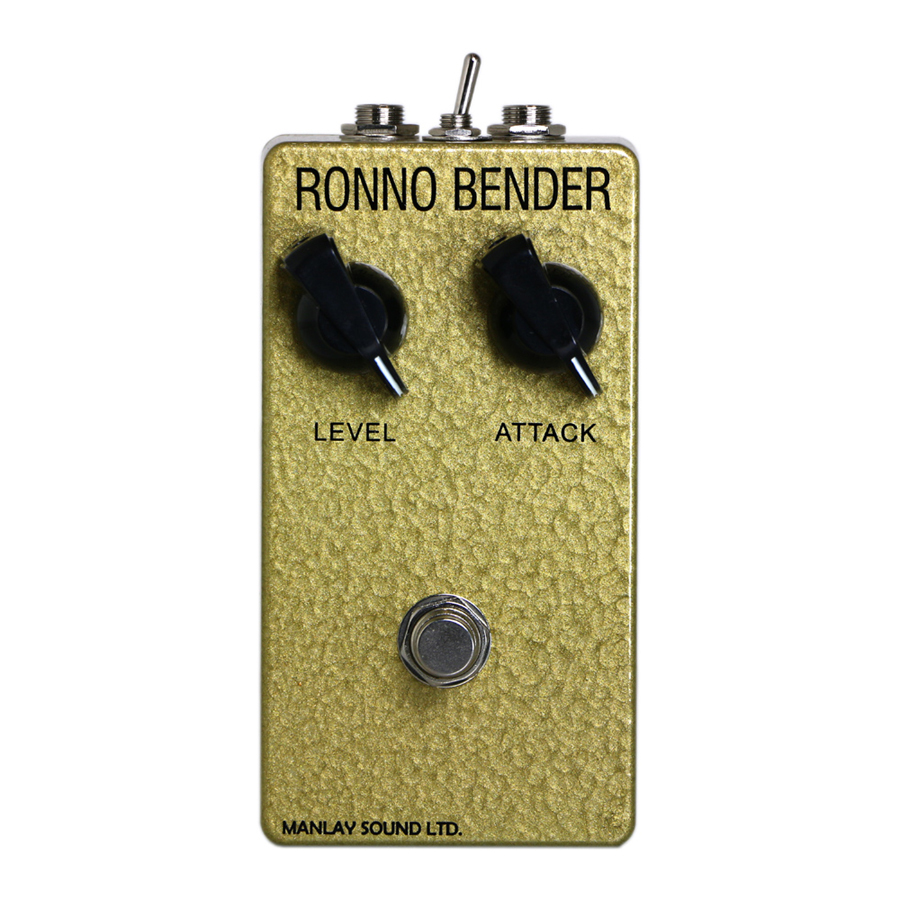 Manlay Sound RONNO BENDER -65 BENDER- 《ファズ 》【Web