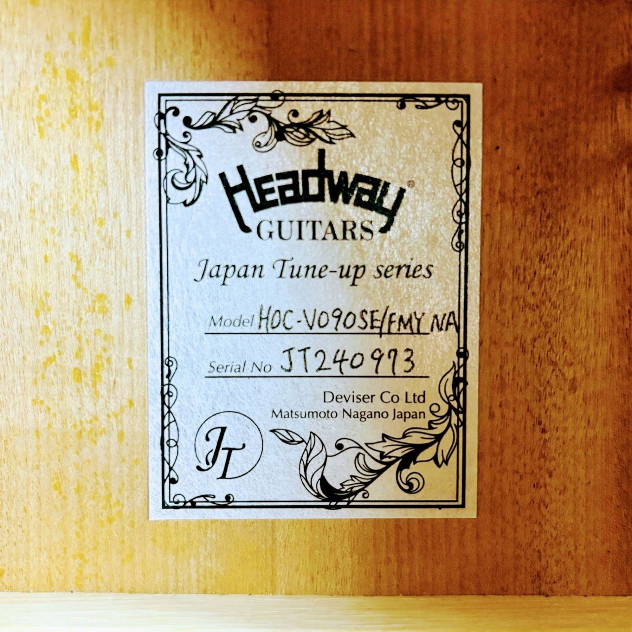 Headway 【現物画像】HOC-V090SE/FMY エレアコギター Japan Tune Headway 【現物画像】HOC-V090SE/FMY エレアコギター Japan Tune