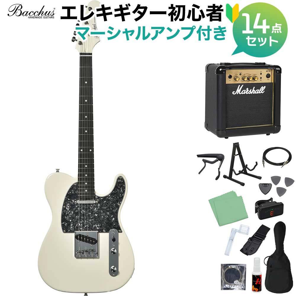 Bacchus BTE-1DX RSM/P PWHMH エレキギター初心者14点セット