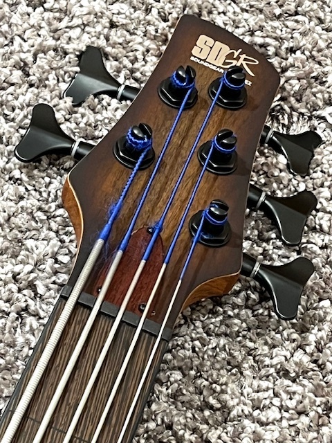 Ibanez SRH505F フレットレスベース Ibanez SRH505F Fretless Bass Guitar - Natural Browned Burst Flat