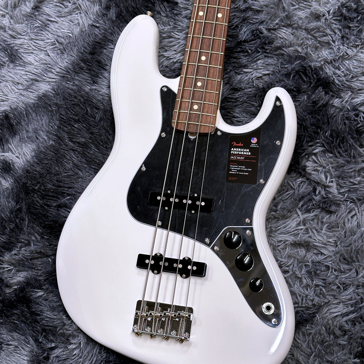 Fender American Performer Jazz Bass Arctic White / Rosewood