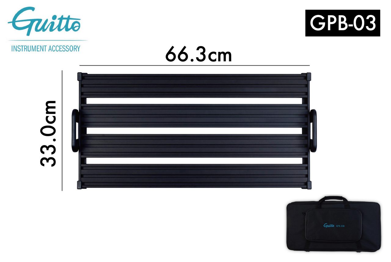 Guitto GPB-03[66.3cm×33cm] マジックテープ不要のペダルボード（新品